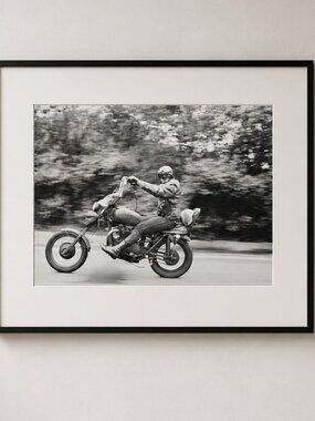 Biker Fine Art Photograph Print Janine Gordon B/w Vintage Harley Davidson